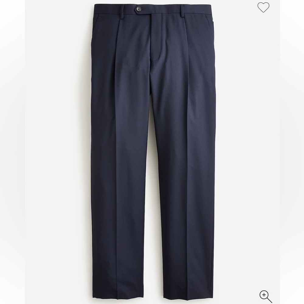 J crew Kenmare pleated suit pant in Italian wool 32 X 30